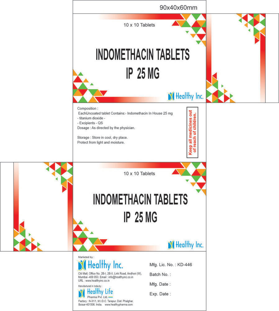 Indomethacin Tablets Generic Drugs