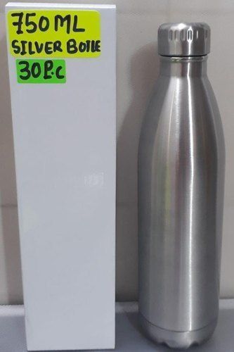 Silver Double Wall Hot And Cold Water Bottle