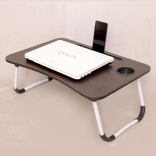 Laptop Table - MDF Plywood 59x39x23 cm | Portable, Foldable, Easy to Clean, Modern Indian Design