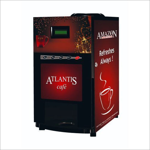 Abs Plastic Atlantis Cafe Plus 3 Lane Tea And Coffee Vending Machine With Token Coin Operation