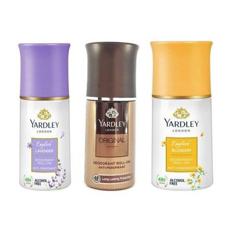 Yardley London English Lavender, Orignal And English Blossom Roll On 3 Set