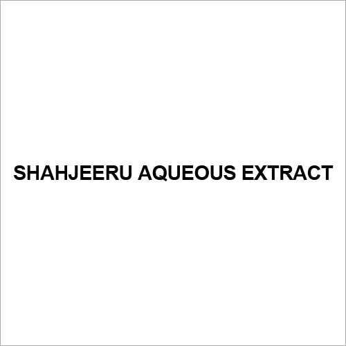 Shahjeeru Aqueous Extract Ingredients: Herbs