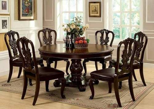 Wooden Carved Dining Table By STEPS TRADERS