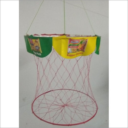 Wire And Plastic Fancy Ring Basket - Color: Any Color