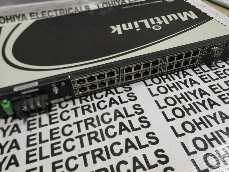 GE MultilinLINK ML2400 MANAGED SWITCH ML2400-B-HI-XX-A4-A4-A4-F1-X