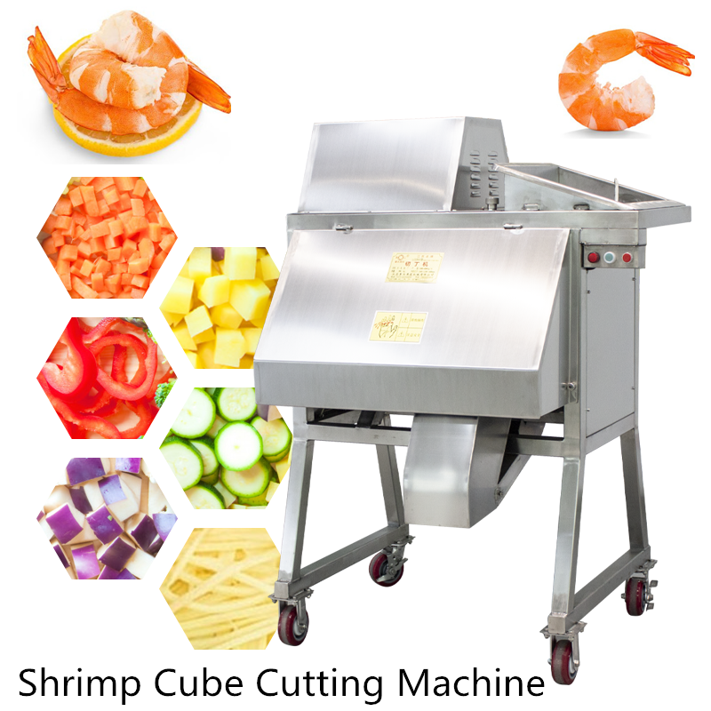 Automatic shrimp dicing machine shrimp cube cutting machine