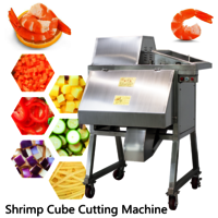 Automatic shrimp dicing machine shrimp cube cutting machine