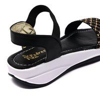 Ladies Casual Black Sandal