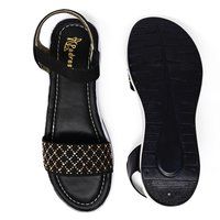 Ladies Casual Black Sandal