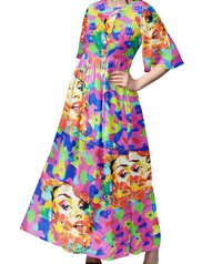 DeeArna Export's Fancy Multi-Design Digital Print Khadi Rayon Unstitch Fabric Material for Women’s Clothing (58