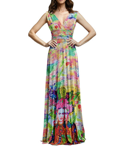 DeeArna Export's Fancy Artistic Face Design Digital Print Khadi Rayon Unstitch Fabric Material for Women   s Clothing (58