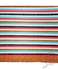 DeeArna Export's Fancy Multicolor Stripes Design Digital Print Khadi Rayon Unstitch Fabric Material for Women   s Clothing (58