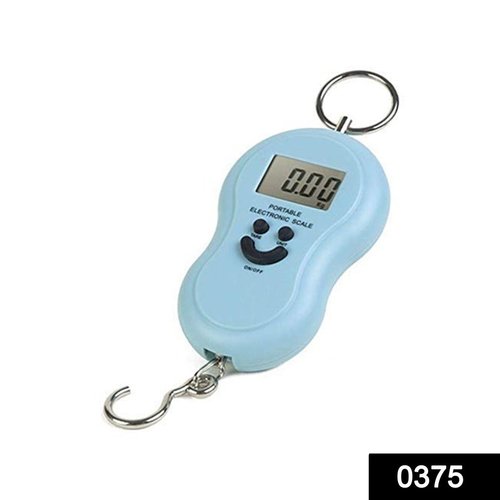 Sky Blue 0375 -40Kg 10G Portable Handy Pocket Smile Mini Electronic Digital Lcd Weighing Scale