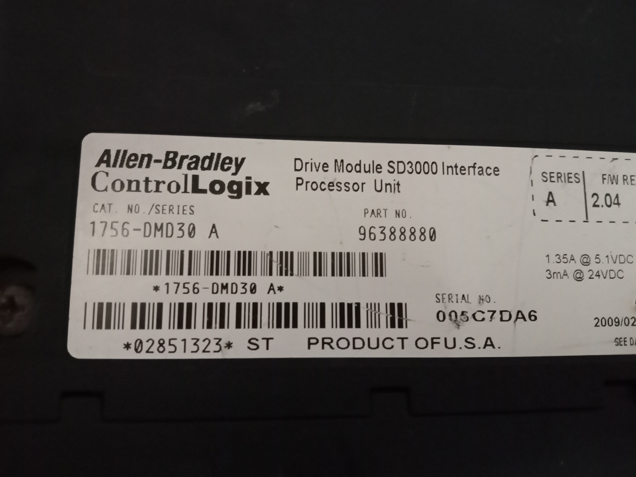 Allen Bradley Drive Module 1756-dmd30
