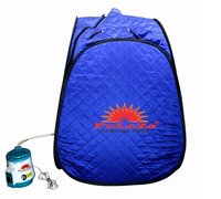 Fuleza Portable Steam Sauna Bath - Fiber Material, 110x83x83 Cm, Blue | Stress Reducer, Weight Loss Aid, Detoxification Benefits