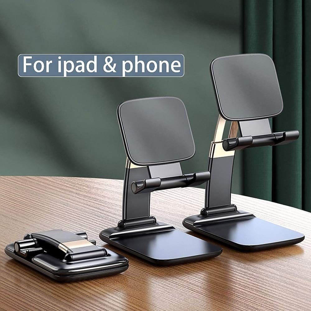 Hld96 Black Color Adjustable and Foldable Mobile Phone Stand