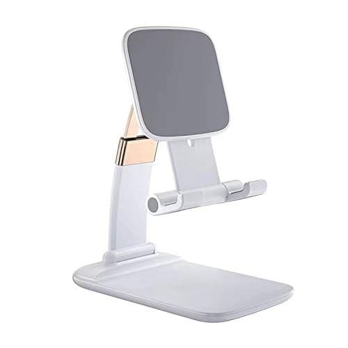 Hld96 White Color Adjustable and Foldable Mobile Phone Stand
