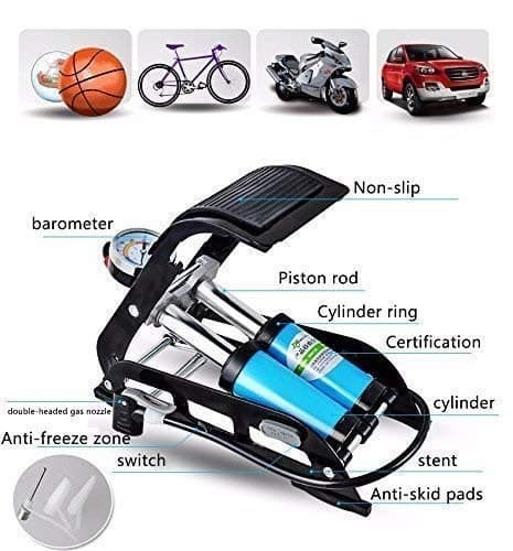 Double Cylinder Portable High Pressure Foot Air Pump