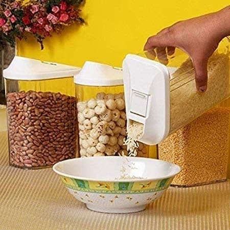 Set of 6 750 Ml Easy Flow Kitchen Container By CHEAPER ZONE