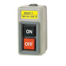 BS211B, BS216B, BS230B 3P AC Motor On Off Switch,Self-Locking On/Off Power Push Button Switch 220V/380V