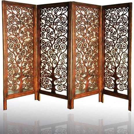Living Room Wooden Partition Screen By STEPS TRADERS