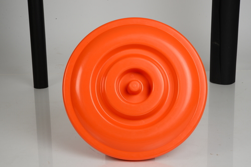 18 Ltr Bucket Lid - Plastic, 35 cm Diameter, Orange Color, 5 mm Thickness, 200 gm Weight | Durable, Snap-on Closure, Leak Proof, Reusable, Secure Seal