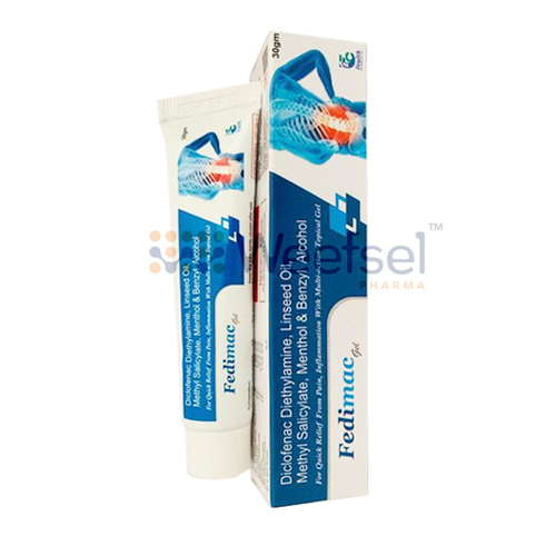 Diclofenac, Linseed Oil, Methyl Salicylate, Menthol and Benzyl Alcohol Gel