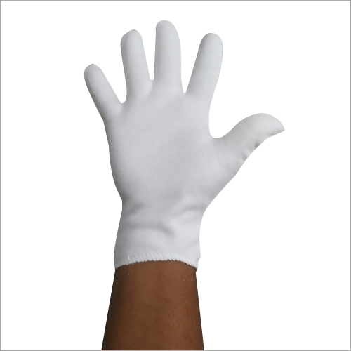 White Cotton Hoseiry Gloves