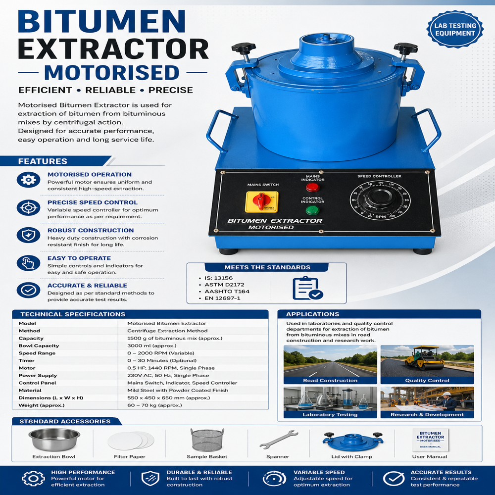 Bitumen Extractor Electrically Operated