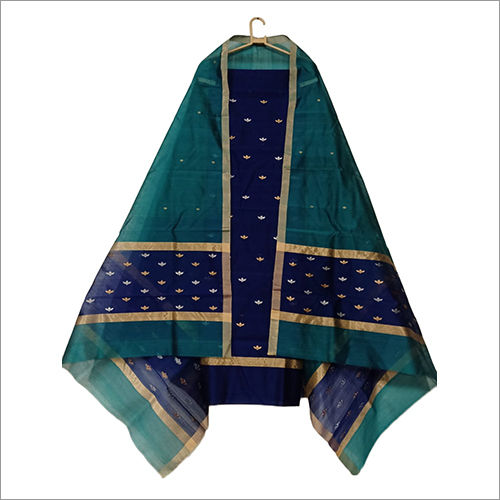 Chanderi handloom silk suit material