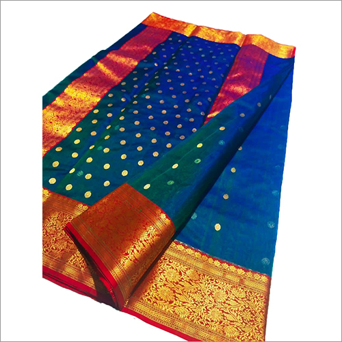 Ladies Pure Chanderi Handloom Katan Silk Saree