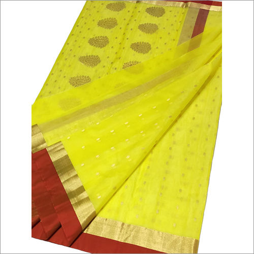 Ladies Pure Chanderi Handloom Pattu Silk Saree