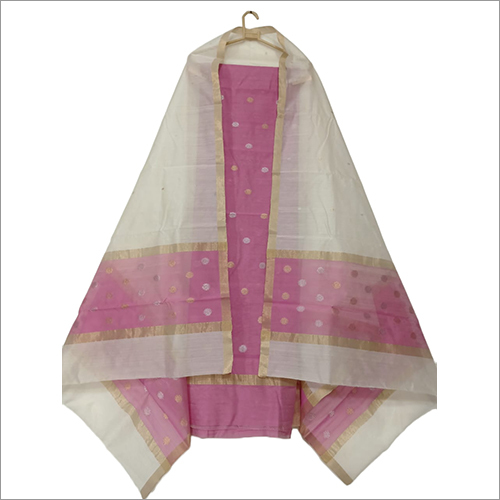 Pure Chanderi Handloom Masrise Silk Suit