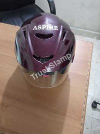 Open Face Helmet - Size 580, Purple Color | Lightweight 900g Motorcycle Helmet For Riding