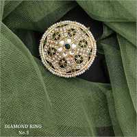 Ladies Diamond Ring - 925 Sterling Silver, Customized Size For Anniversary, Gift, Party, And Wedding Occasions