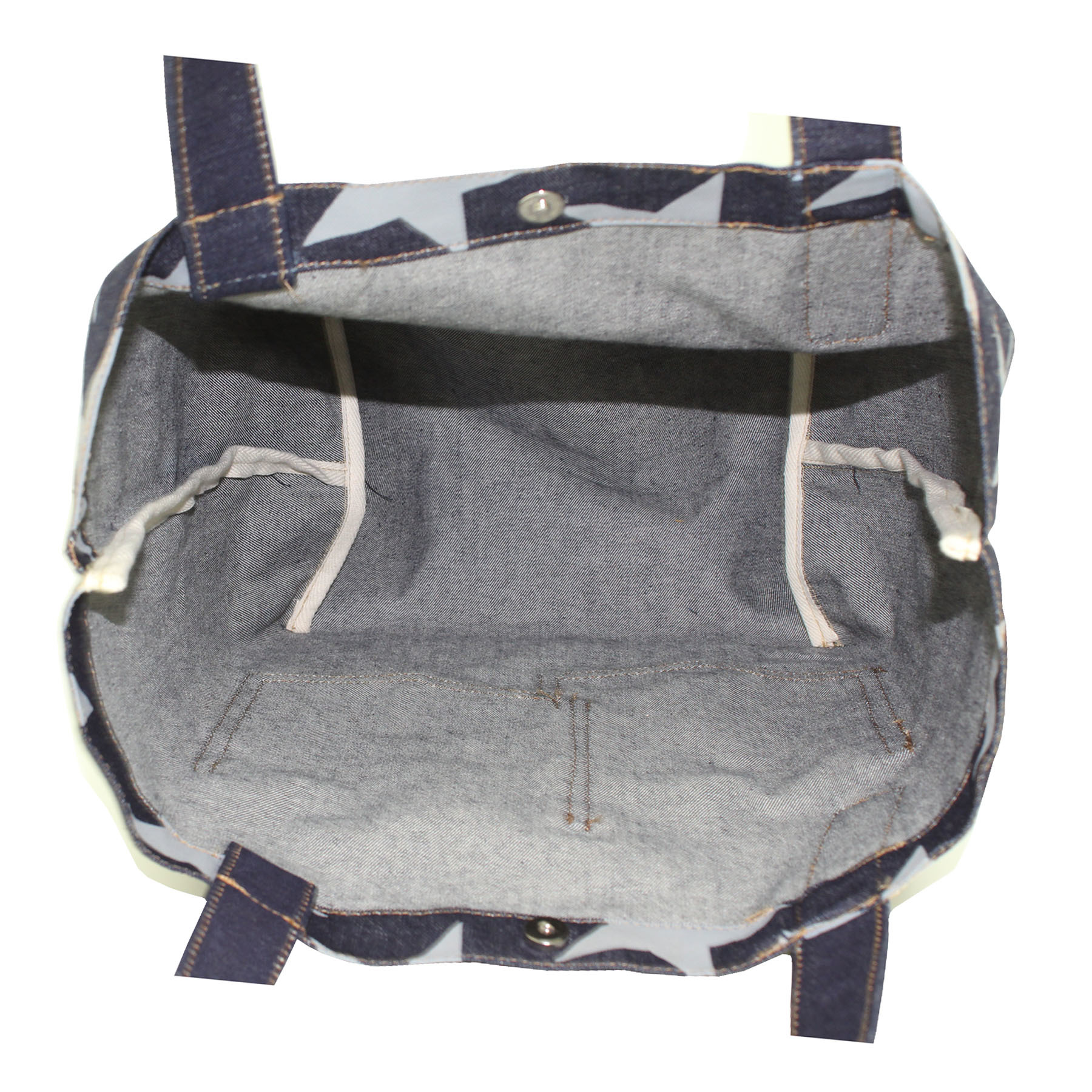 12 Oz Denim Tote Bag With One Color Print Allover