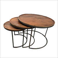 Industrial Nested Coffee Table Set