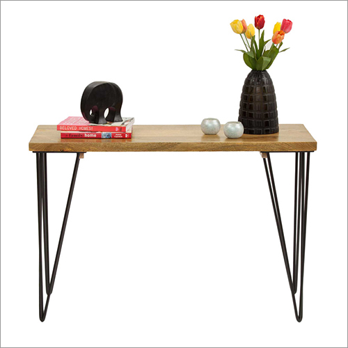 Designer Wood Metal Table