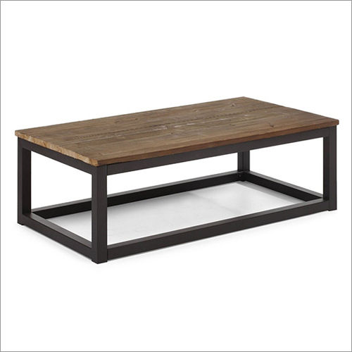 Wood Metal Tea Table