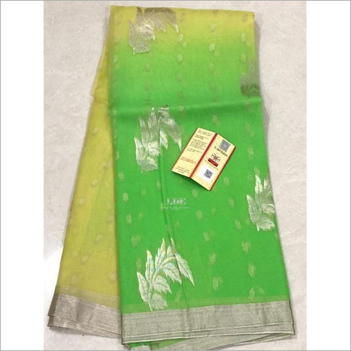 Ladies Double Shade Banarasi Saree 