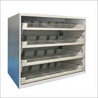 Pull Out Pharmacy Tray Rack - Color: White