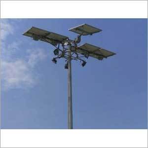 3 Panel Solar LED Street Light Pole