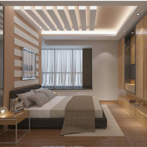 POP Ceiling In Modern Bedroom
