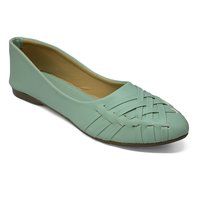 Woman Fancy Sea Green Jutti