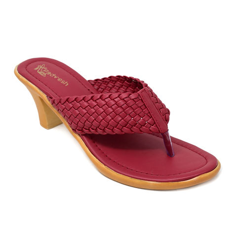 Maroon Ladies Fancy Slipper