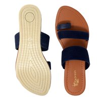 Fabric Brown Slipper