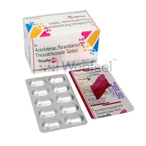 Thiocolchicoside, Aceclofenac and Paracetamol Tablets