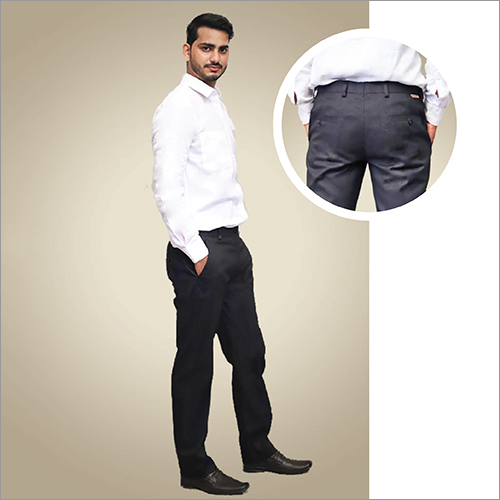 Mens Black Cotton Pant