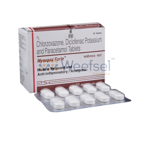 Diclofenac, Paracetamol and Chlorzoxazone Tablets