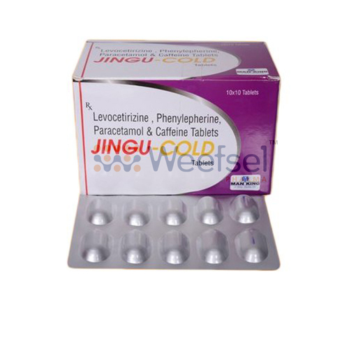 Paracetamol, Phenylephrine, levocetirizine and Caffeine Tablets